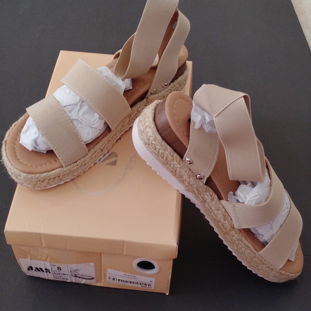 AMS Espadrilles Platform Sandals - NWT